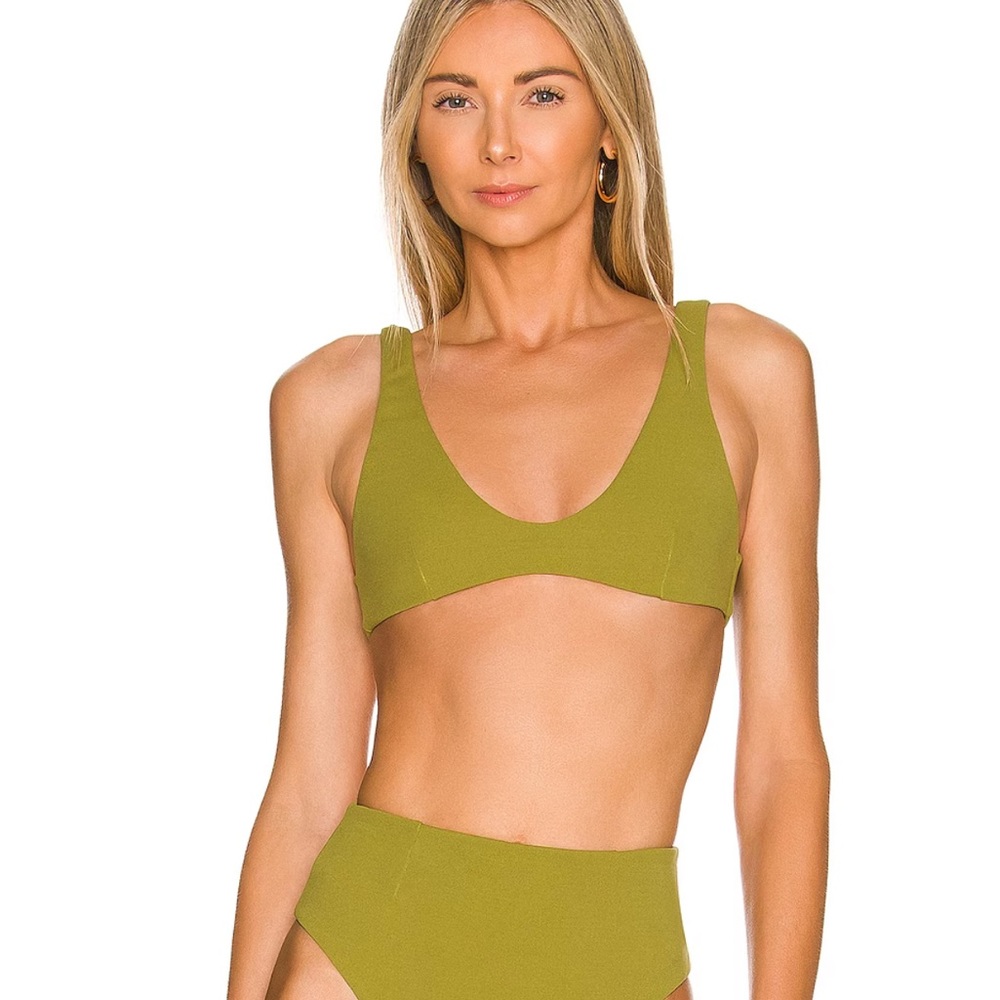 NWT Haight Juliana Bikini Top in Aloe Green